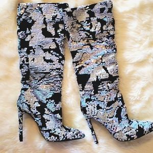 Sequins Boots
